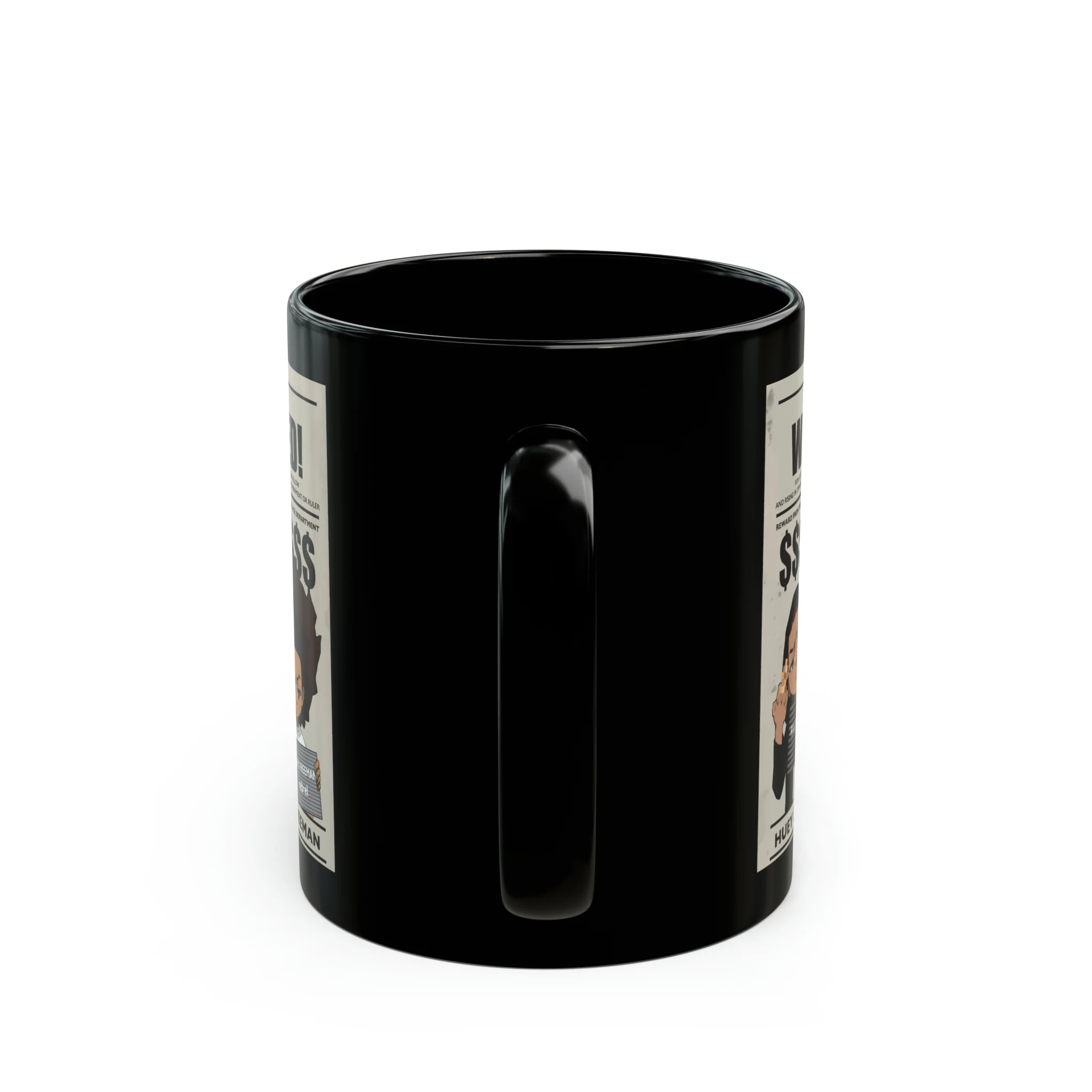 The Boondocks Wanted Black Mug (11oz) - Image 4