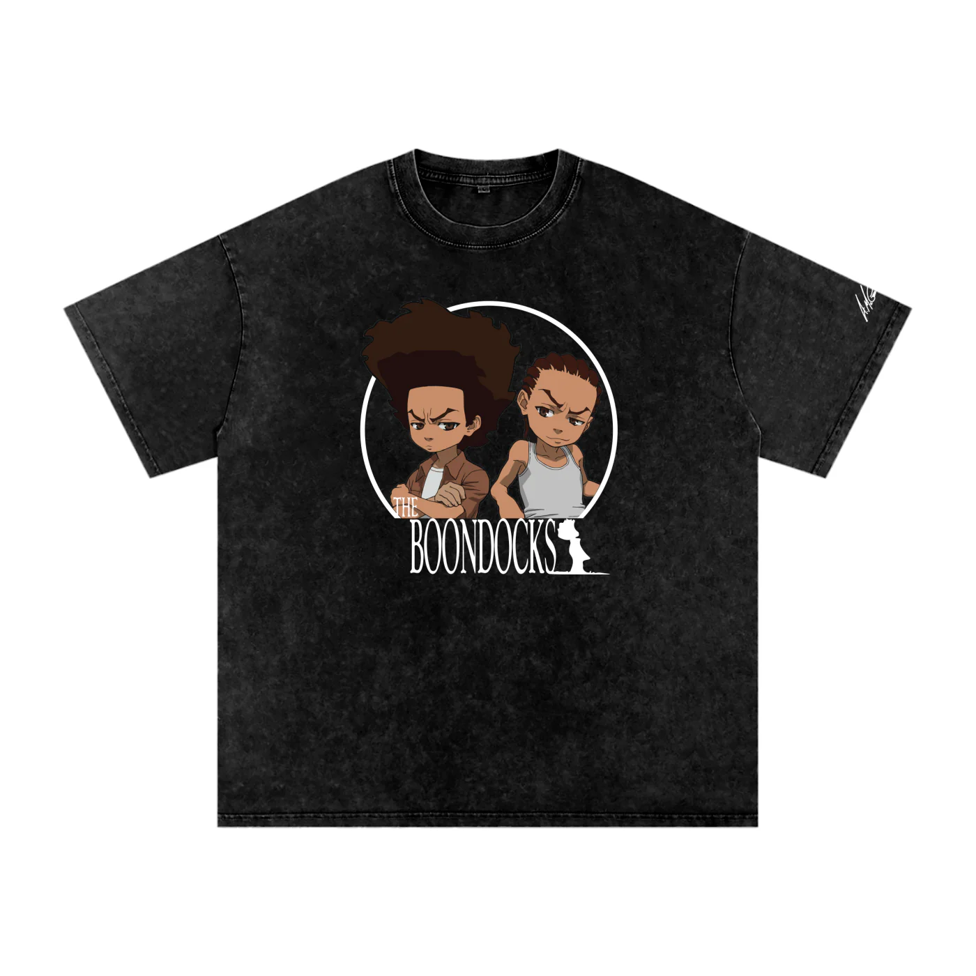 The Boondocks Woodcrest Brothers Acid Washed Oversized T-Shirt - Image 3