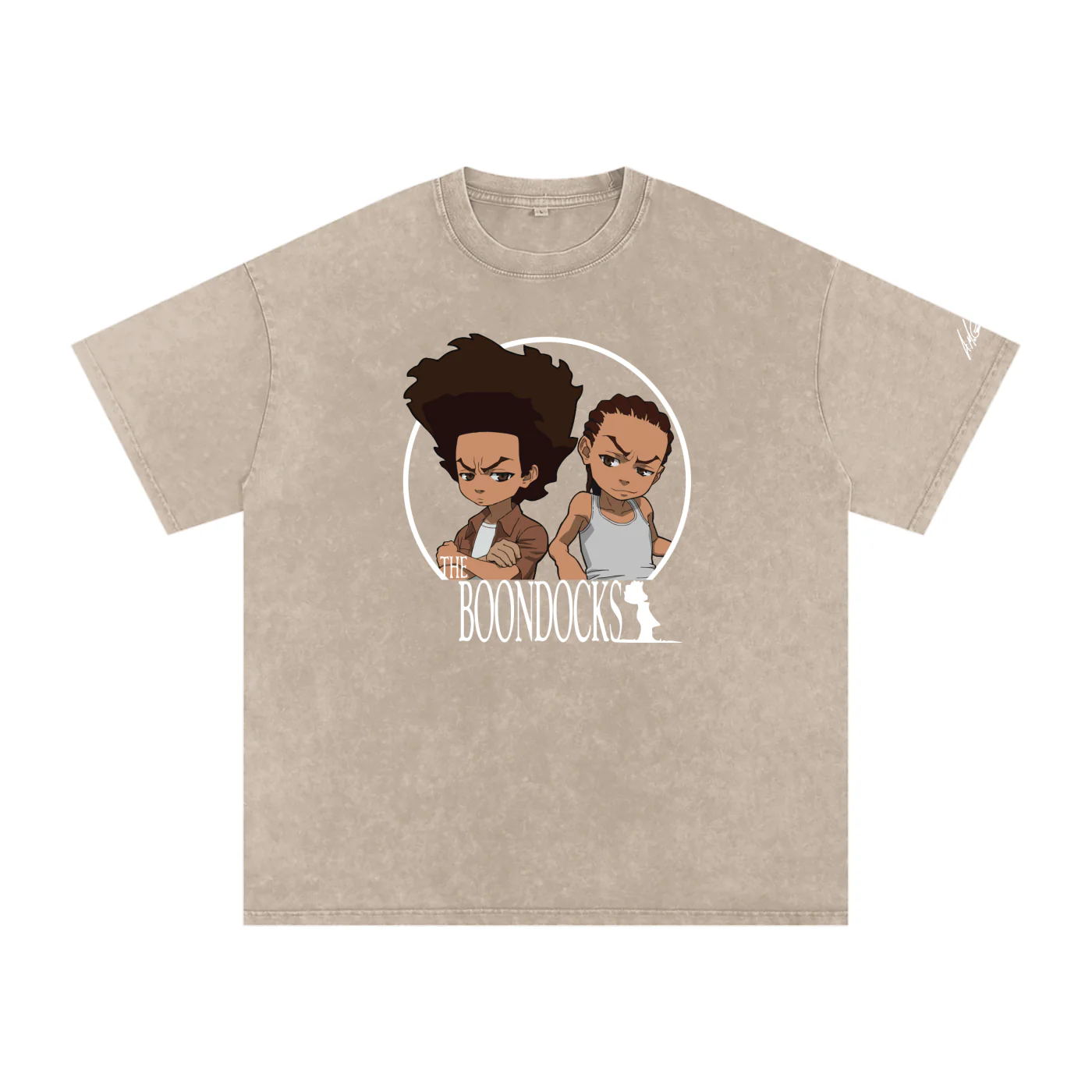 The Boondocks Woodcrest Brothers Acid Washed Oversized T-Shirt - Image 5
