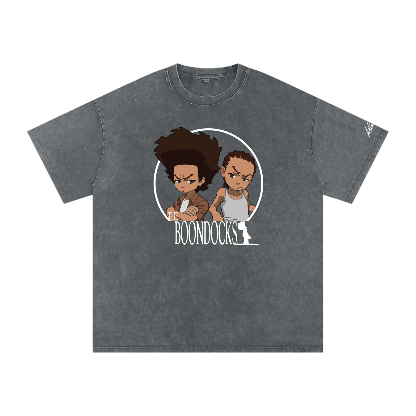 The Boondocks Woodcrest Brothers Acid Washed Oversized T-Shirt - Image 7