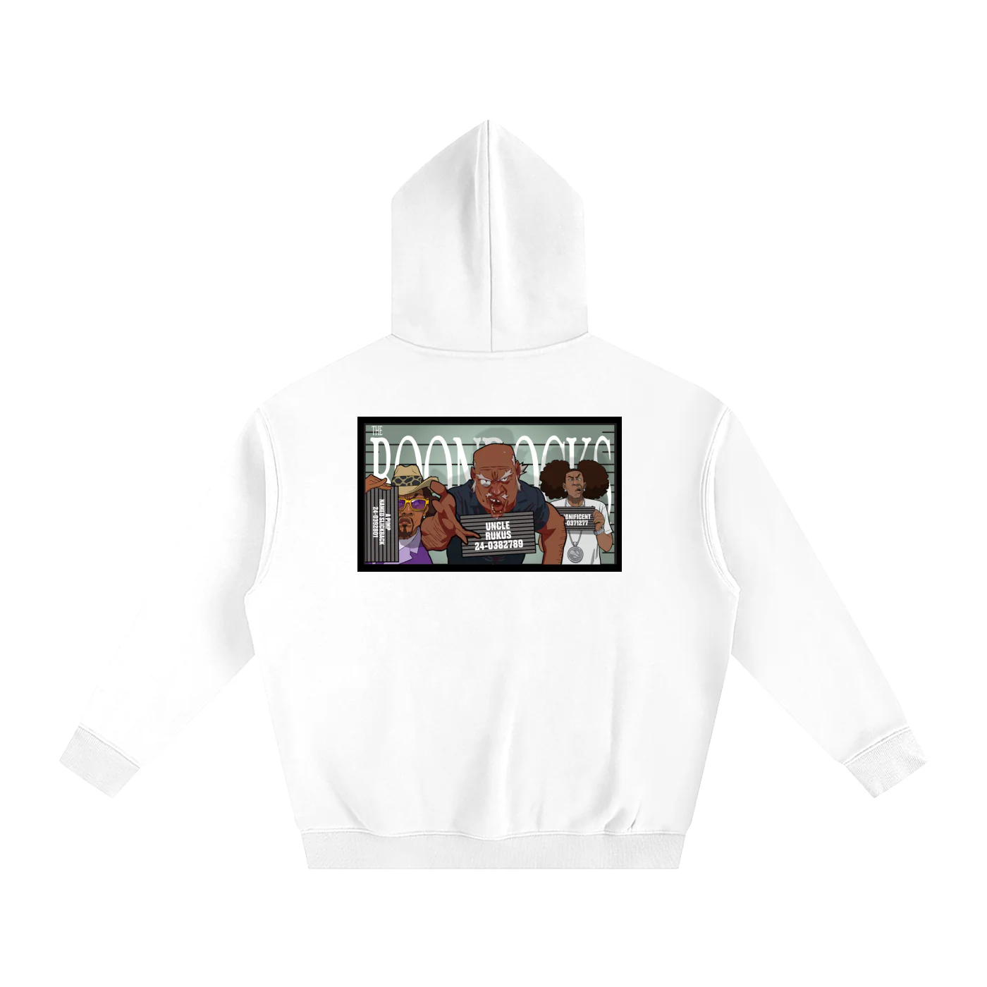 The Boondocks Woodcrest Public Enemies Mugshot Oversized Hoodie - Image 6
